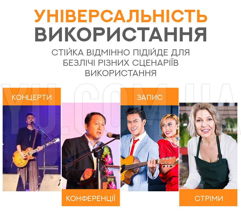 Штатив-стійка для мікрофона PRO Microphone Stand 2,04 м Штатив-стійка для мікрофона PRO Microphone Stand 2,04 м